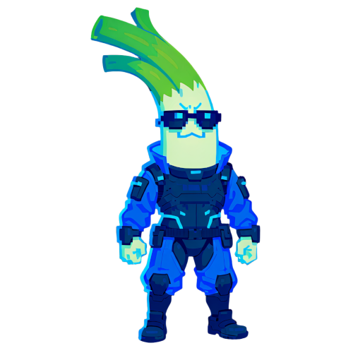 Cyberleek meme coin artwork