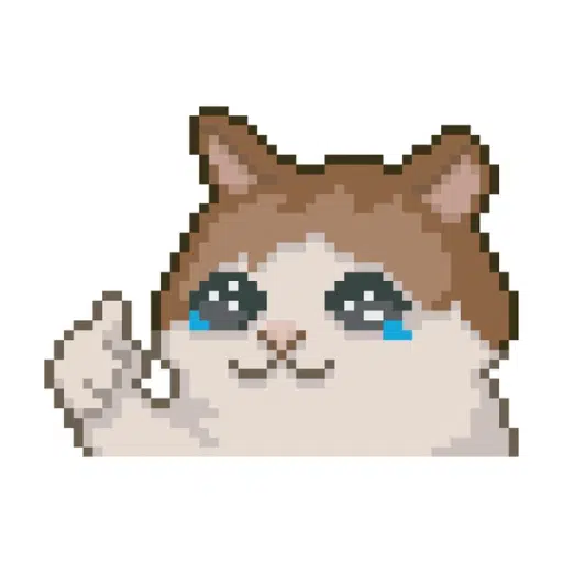 Pixlecat meme coin artwork