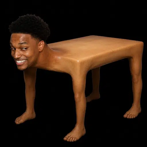 The Black Table meme coin artwork