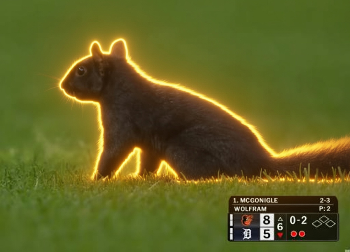 Baseball Squirrel meme coin artwork