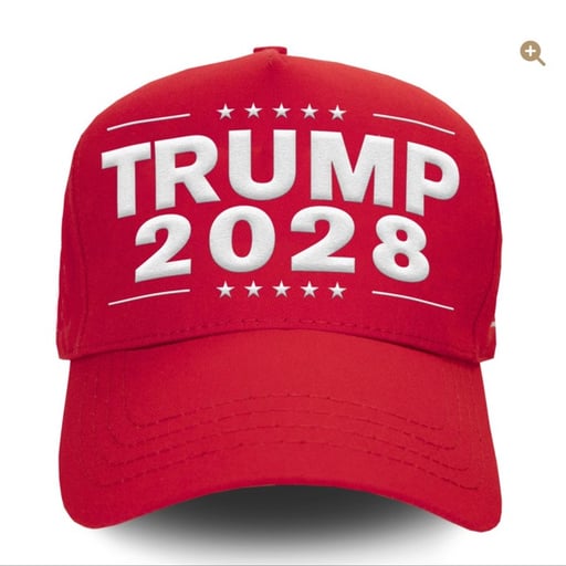 Trump 2028 meme coin artwork